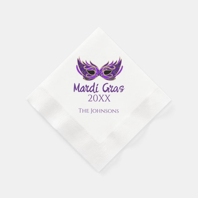 Guardanapo De Papel Papel do Mascarada do Mardi Gras Napkins (Canto)
