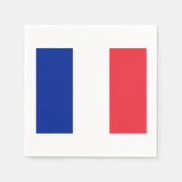 Papel do Partido Tema Bandeira Francês Napkins