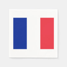 Papel do Partido Tema Bandeira Francês Napkins