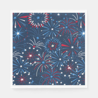 Guardanapo De Papel Papel Fireworks em 4 de julho