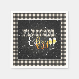 Guardanapo De Papel Papel Flannel e Fizz Napkin - Branco - Fizz