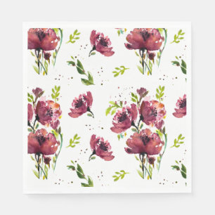 Guardanapo De Papel Papel Fleur Watercolor Floral