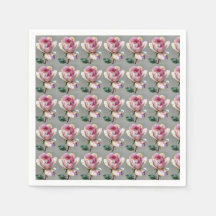 Papel Floral Rosa Elegante com Impasto para Casame