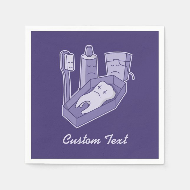 Guardanapo De Papel Papel Funeral dos Dentes Napkins (Frente)