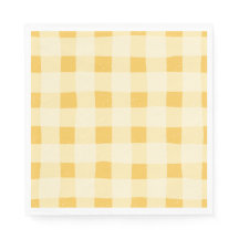 Papel Gingham Amarelo Nápoles