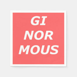 Guardanapo De Papel Papel GINORMOSO Napkins