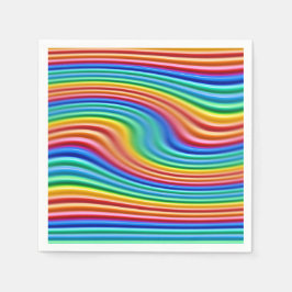 Guardanapo De Papel Papel guardanapo Rainbow Pride Swirl