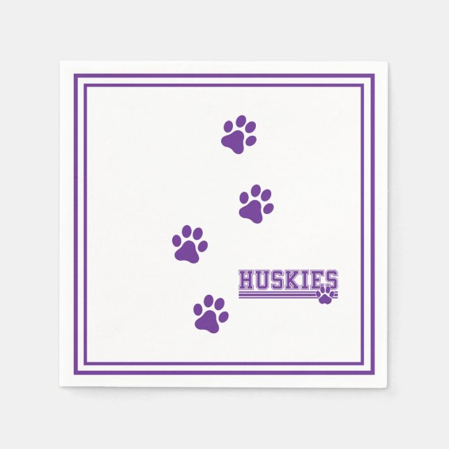 Guardanapo De Papel Papel Huskies  (Frente)