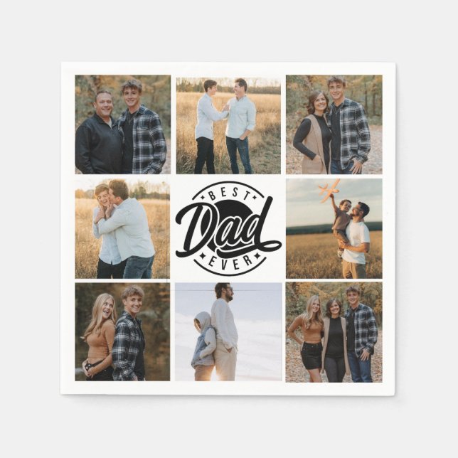 Guardanapo De Papel Papel "Melhor Pai Nunca" (Frente)