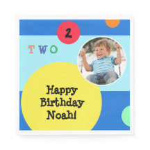 Papel Moderno Brilhante Colorido do segundo aniver