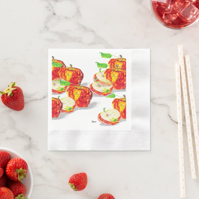 Guardanapo De Papel Papel Napkin: Amor às Maçãs (Insitu)