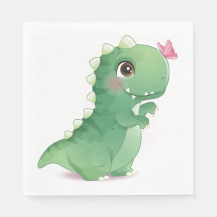 GUARDANAPO DE PAPEL PAPEL NAPKIN: BEBÊ DINOSAUR