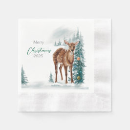 Guardanapo De Papel Papel Napkin "Graceful Christmas Doe"
