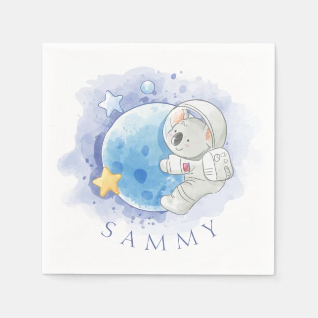 GUARDANAPO DE PAPEL PAPEL NAPKIN: KOALA NA LUA (Frente)