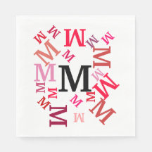 Papel Napkin - Letras Humilhadas em Reds