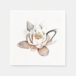 GUARDANAPO DE PAPEL PAPEL NAPKIN : LOTUS BRANCO