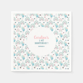 Guardanapo De Papel Papel Napkin para o primeiro aniversário.