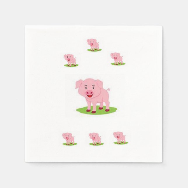 Guardanapo De Papel Papel Napkin Pig (Frente)