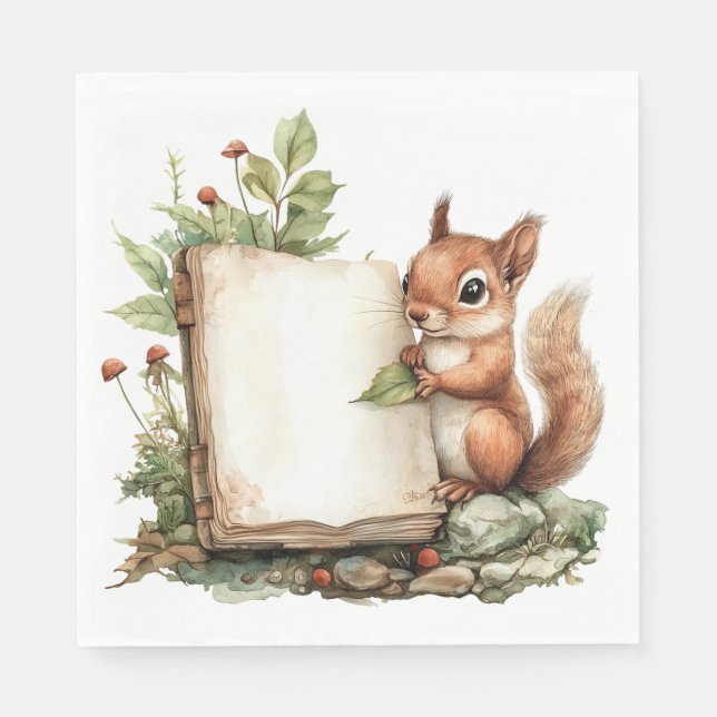 Guardanapo De Papel Papel Napkin Russo Chá de fraldas de outono Napkin (Frente)