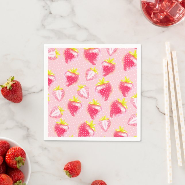 Guardanapo De Papel Papel Napkin Sweet Strawberry (Insitu)