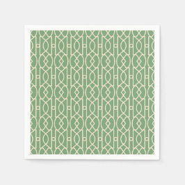Guardanapo De Papel Papel Napkin - TRELLIS - VERDE
