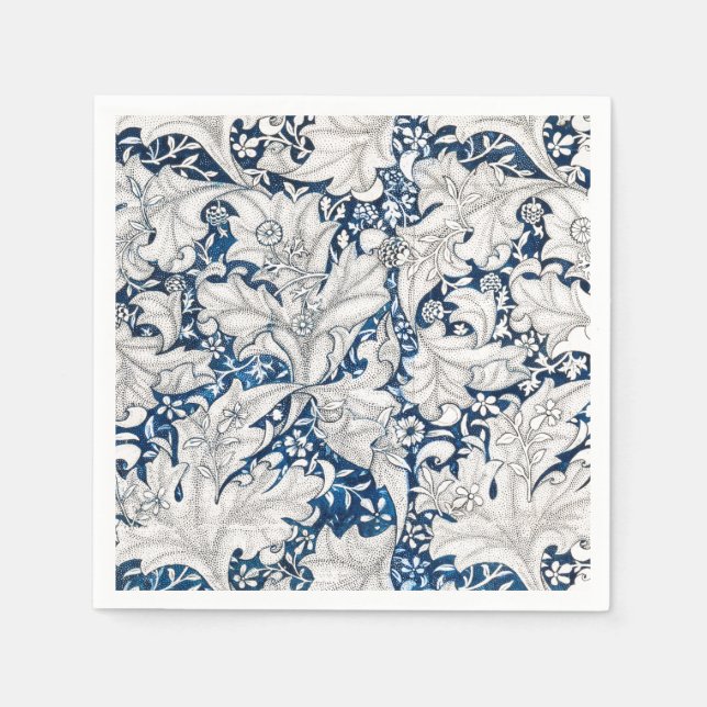 GUARDANAPO DE PAPEL PAPEL NAPKIN : WILLIAM MORRIS : WALLFLOWER DESIGN (Frente)