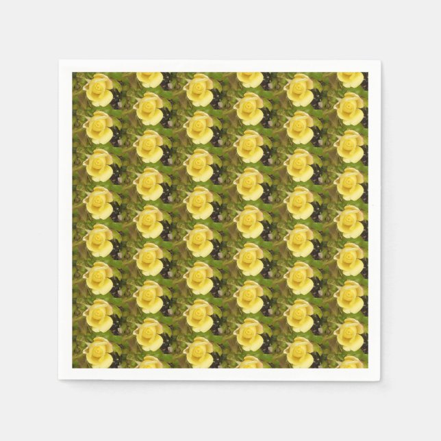 Guardanapo De Papel Papel Napkins amarelo (Frente)