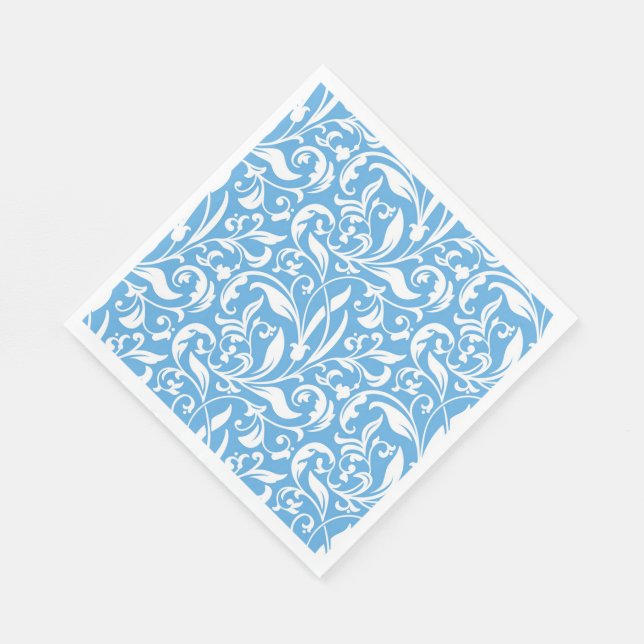 Guardanapo De Papel Papel Napkins-Azul Flourado (Quina)