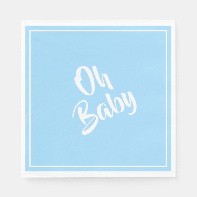 Guardanapo De Papel Papel Napkins-Baby Boy (Frente)