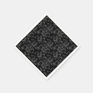 Guardanapo De Papel Papel Napkins-Black Flourish