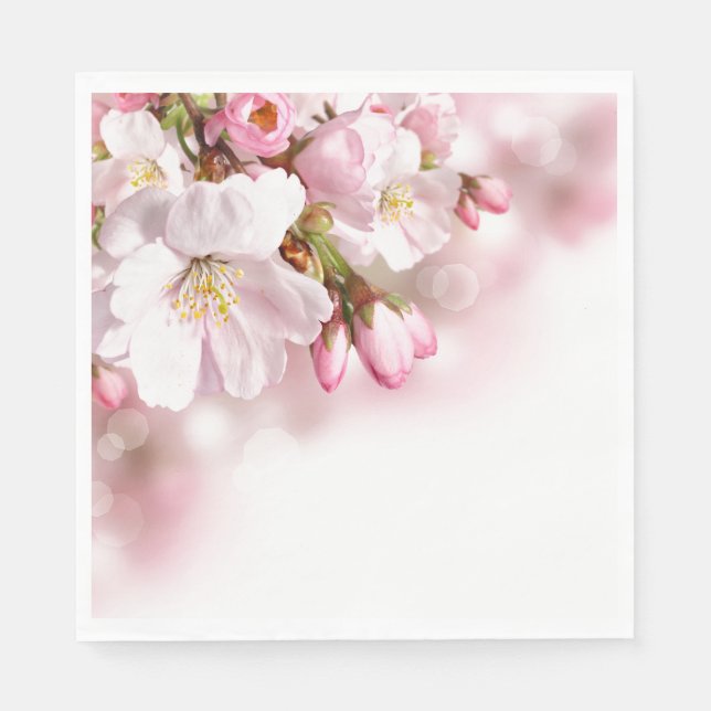 Guardanapo De Papel Papel Napkins-Cherry Blossoms (Frente)