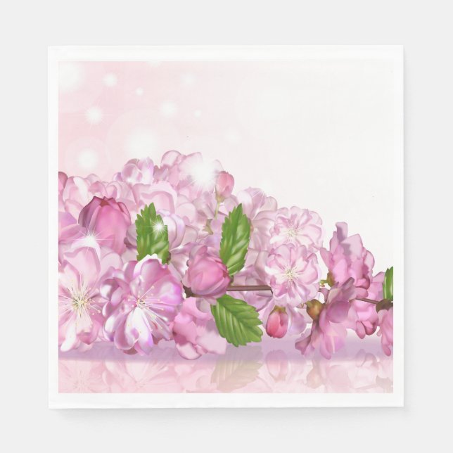 Guardanapo De Papel Papel Napkins-Cherry Blossoms (Frente)