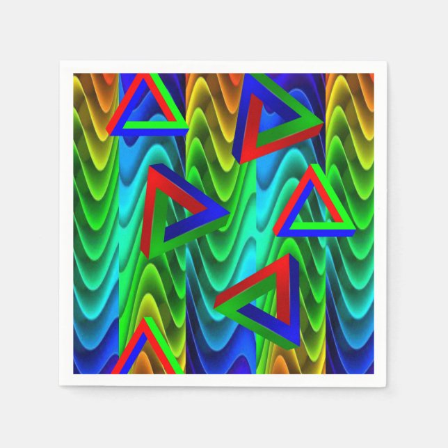 Guardanapo De Papel Papel Napkins Colorido (Frente)