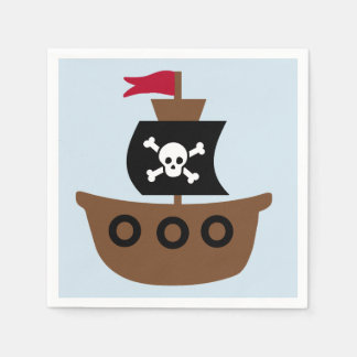 Guardanapo De Papel Papel Napkins com um Navio Pirata
