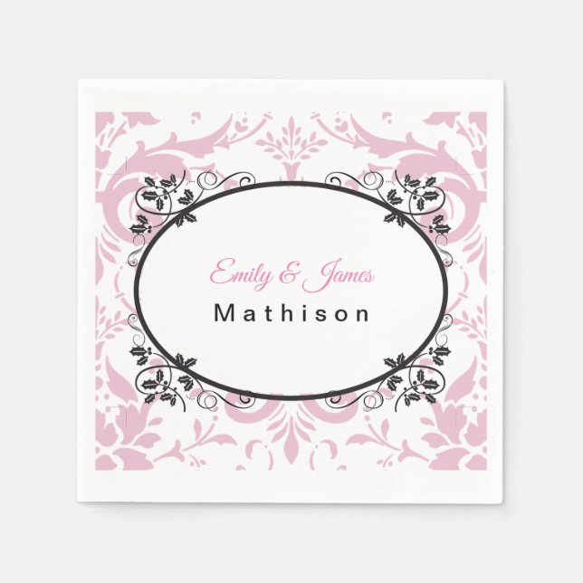 Guardanapo De Papel Papel Napkins-Cor-de-Rosa (Frente)