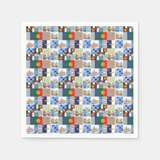 Guardanapo De Papel Papel Napkins da Bandeira de Portugal e dos Açores