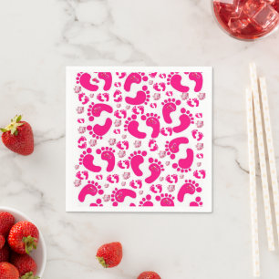 Guardanapo De Papel Papel Napkins, Elefante Rosa De Pés-Bebê