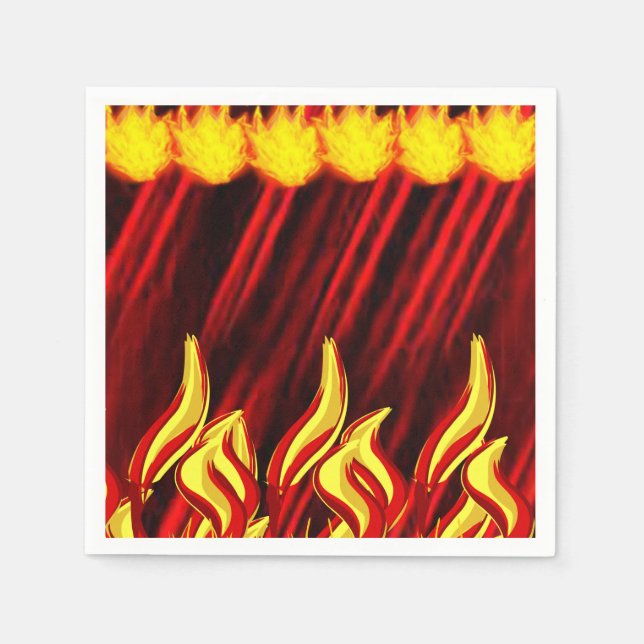 Guardanapo De Papel Papel Napkins Flame (Frente)