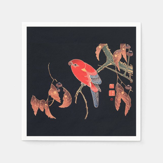 GUARDANAPO DE PAPEL PAPEL NAPKINS : JAPONÊS WOODBLOCK : ITÖ JUKUCHU (Frente)