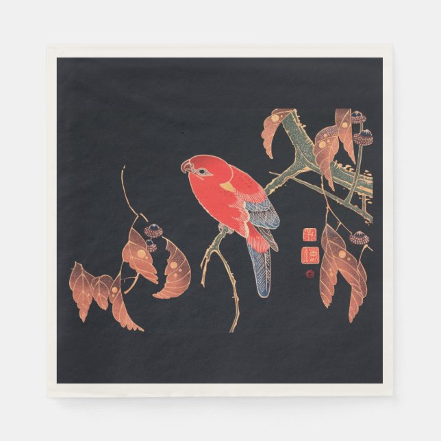 GUARDANAPO DE PAPEL PAPEL NAPKINS : JAPONÊS WOODBLOCK : ITÖ JUKUCHU (Frente)