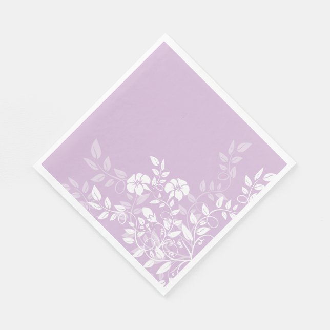 Guardanapo De Papel Papel Napkins-Lavanda Floral (Quina)