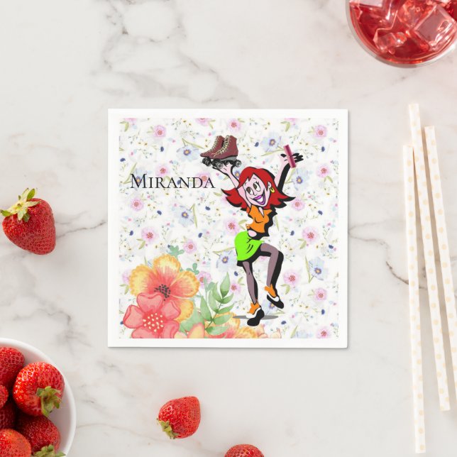 Guardanapo De Papel Papel Napkins, Patinação Floral (Insitu)