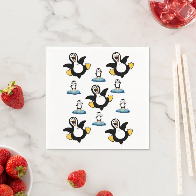 Guardanapo De Papel Papel Napkins, Pinguim (Insitu)