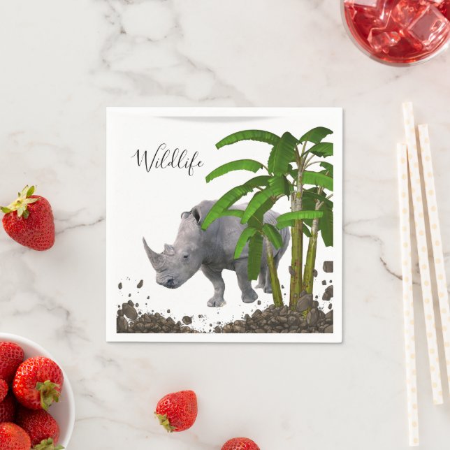 Guardanapo De Papel Papel Napkins, Rinoceronte (Insitu)