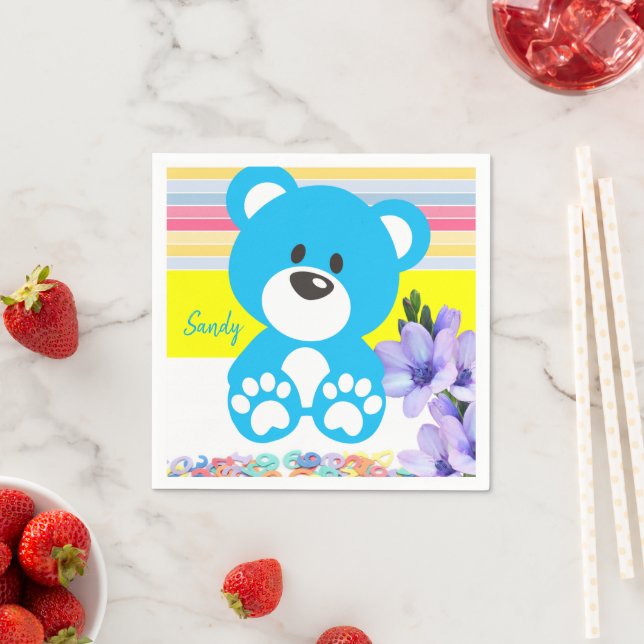 Guardanapo De Papel Papel Napkins, Urso de Teddy (Insitu)