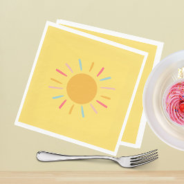 Guardanapo De Papel Papel Nápoles - Amarelo Sol