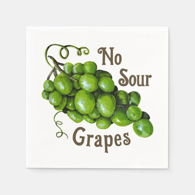 Guardanapo De Papel Papel Nápoles para Uvas (Frente)