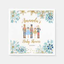 Guardanapo De Papel Papel Nutcracker Nutcracker Blue de inverno Napkin