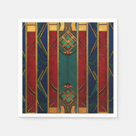 Guardanapo De Papel Papel-Padrão Afrocêntrico Napkins