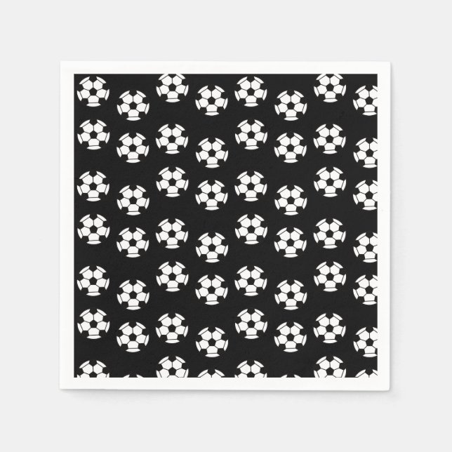 Guardanapo De Papel Papel-padrão da bola de futebol engraçado (Frente)